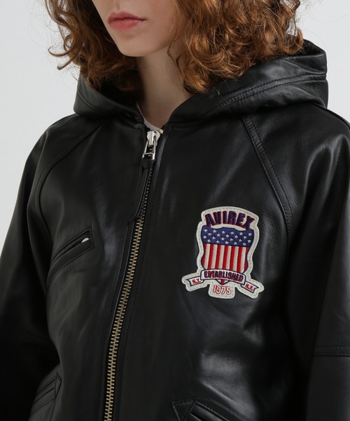 SIGNATURE HOODED LEATHER / シグネチャーフードレザージャケット