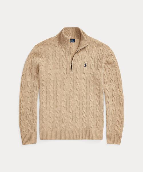 ケーブルニット ウールカシミヤ セーター（ニット/セーター）｜POLO