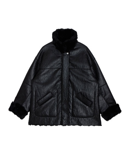 Ameri（アメリ）の「UND REVERSIBLE BONDING JACKET（ライダース