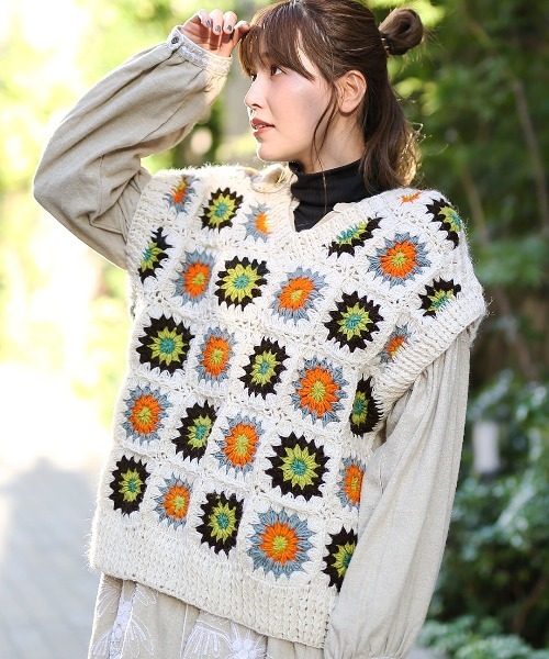チチカカ（チチカカ）の「ハンドクロシェニットベスト（ベスト）」 - WEAR