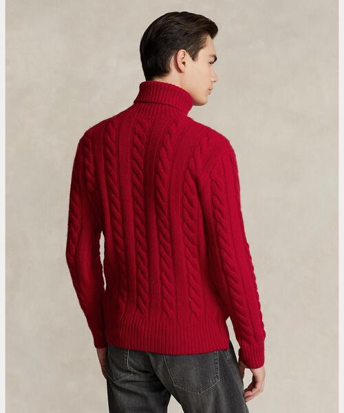 ケーブルニット ウールカシミヤ セーター（ニット/セーター）｜POLO