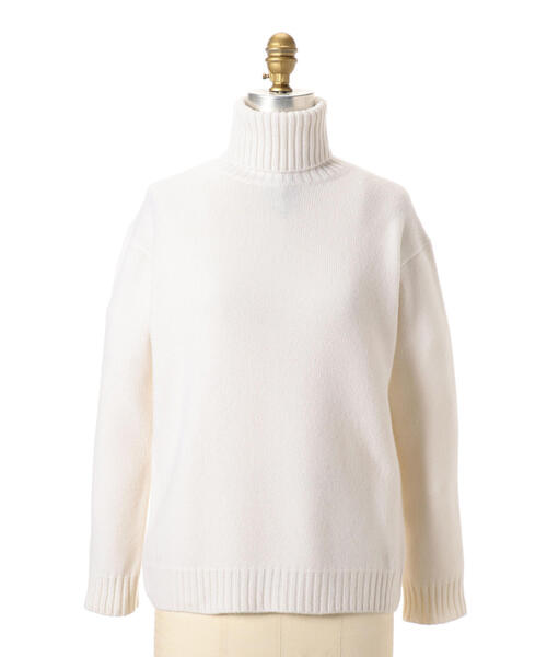 Drawer（ドゥロワー）の「Drawer 7G カシミヤ タートルニット（ニット