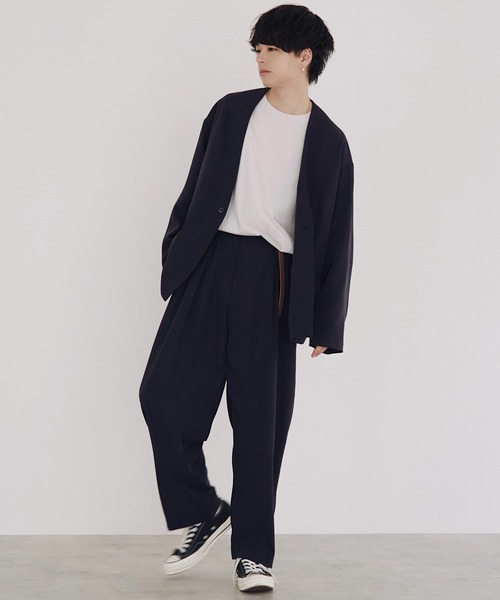 WYM LIDNM（ウィム バイ リドム）の「OILED LEATHER NARROW BELT