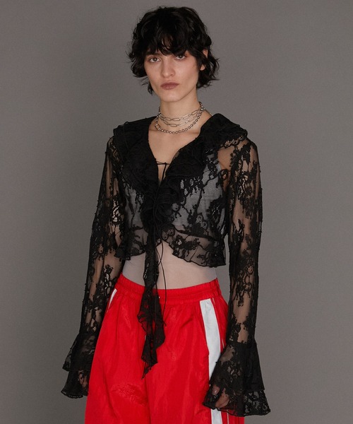 PRANK PROJECT（プランクプロジェクト）の「レースラッフルブラウス