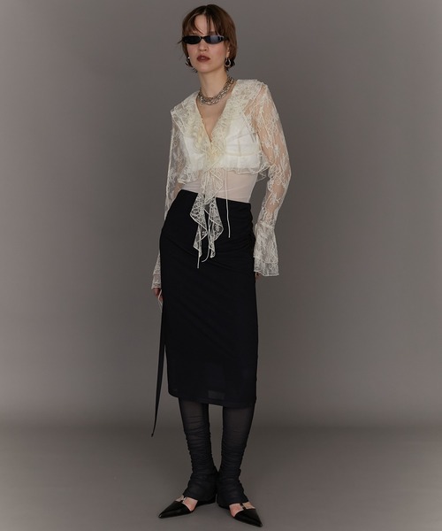 PRANK PROJECT（プランクプロジェクト）の「レースラッフルブラウス