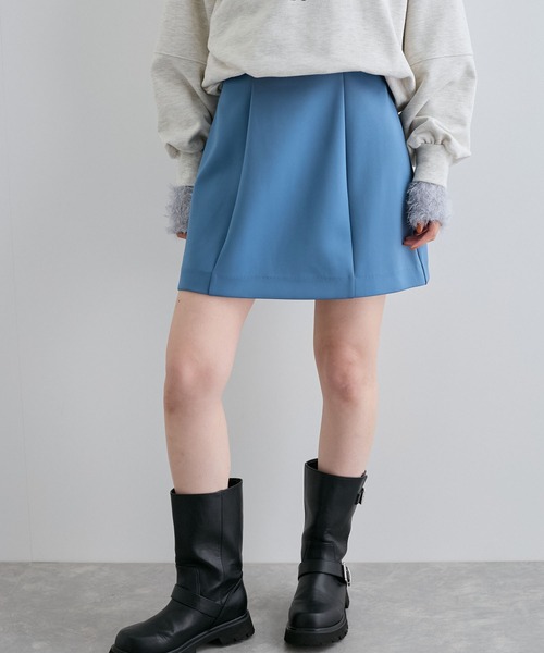 セール】ボンディングフレアミニスカート（スカート）｜VIS（ビス）の