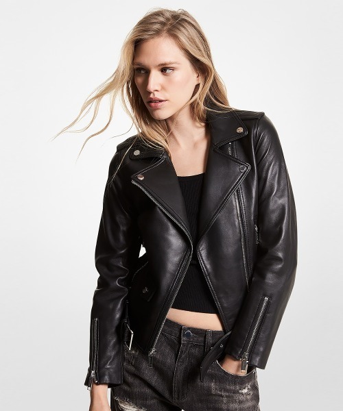 MICHAEL KORS（マイケルコース）の「NEW LEATHER MOTO アウター