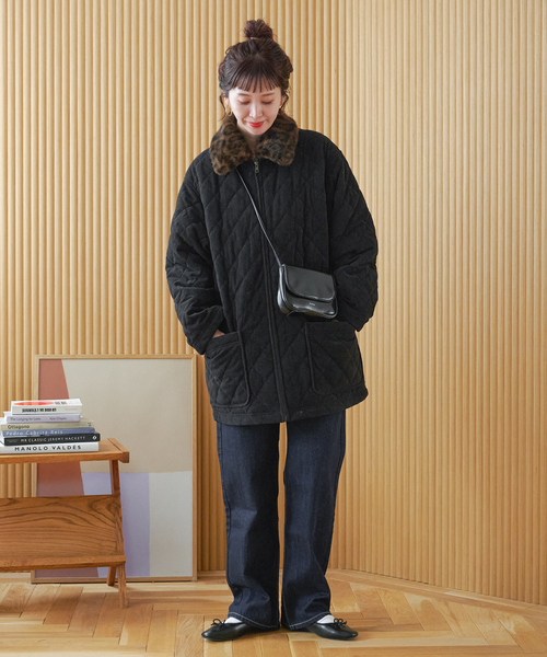 ZOZO限定】ファー襟中綿ジャケット（その他アウター）｜B.C STOCK