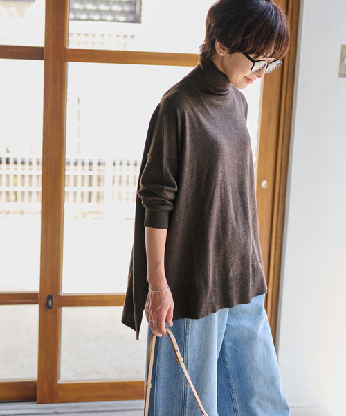 セール】《追加2 / 新色》BiellaYarnワイドタートルネック（ニット