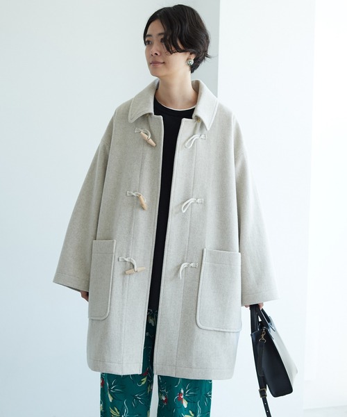 yuni（ユニ ）の「Wool/super100 midle length duffle コート