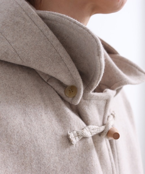 yuni（ユニ ）の「Wool/super100 midle length duffle コート