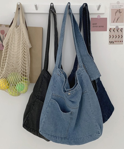 デニム ワンハンドル トート ショルダーバッグ（ショルダーバッグ
