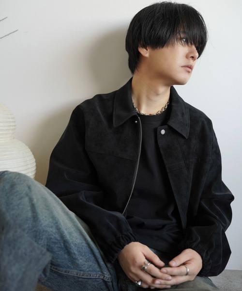 FAUX SUEDE ZIP BLOUSON（ブルゾン）｜WYM LIDNM（ウィム バイ リドム