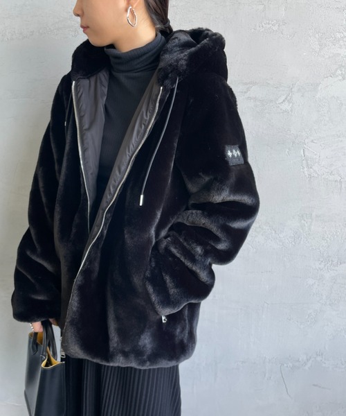 TATRAS/タトラス] BOMOS フーデッドファーブルゾン（ブルゾン