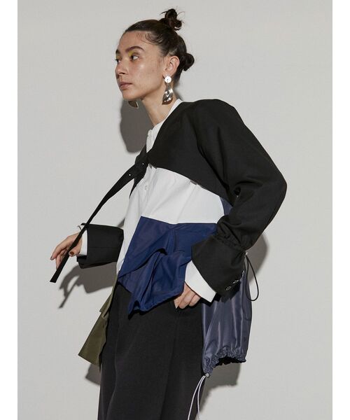 UN3D.（アンスリード）の「クロップドジャケット（ノーカラー