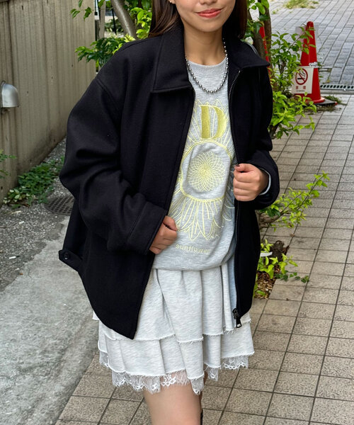 セール】フェイクメルトンスウィングトップ（ブルゾン）｜CIAOPANIC