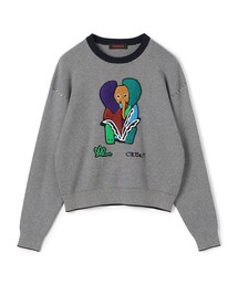 caban（キャバン）の「□CABaN コットンカシミヤワッフルMIX クルー