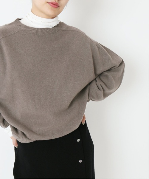 IENA（イエナ）の「ファインウーレンクルーネックプルオーバー