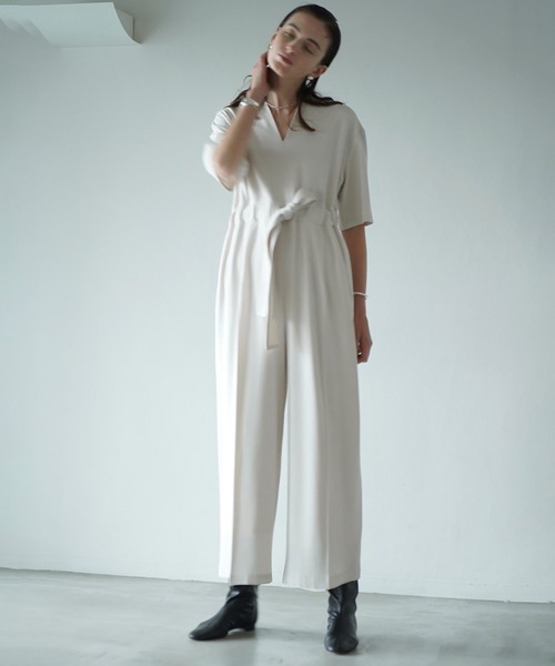 CLANE/クラネ】STAND COLLAR LOOSE ALL IN ONE/スタンドカラールーズ