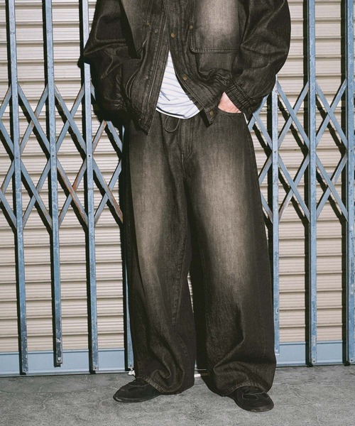 12.5oz エクストラワイドデニム EXTRA WIDE DENIM [niko and JEANS