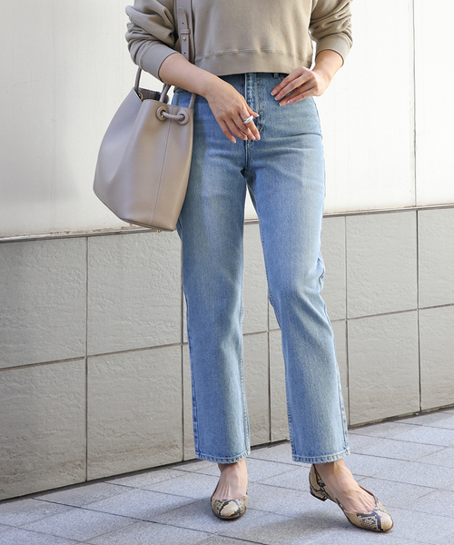 セール】*追加 スリム クロップドデニム（デニムパンツ）｜Deuxieme