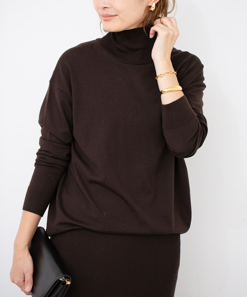 セール】*WONDER タートルネックプルオーバー（ニット/セーター