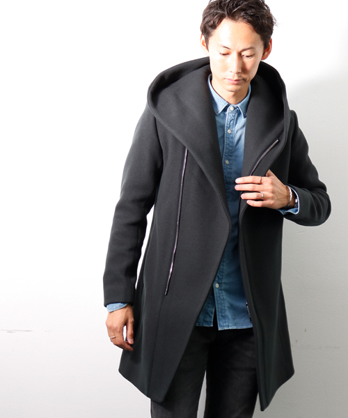 junhashimoto（ジュンハシモト）の「WRAP COAT（ステンカラーコート