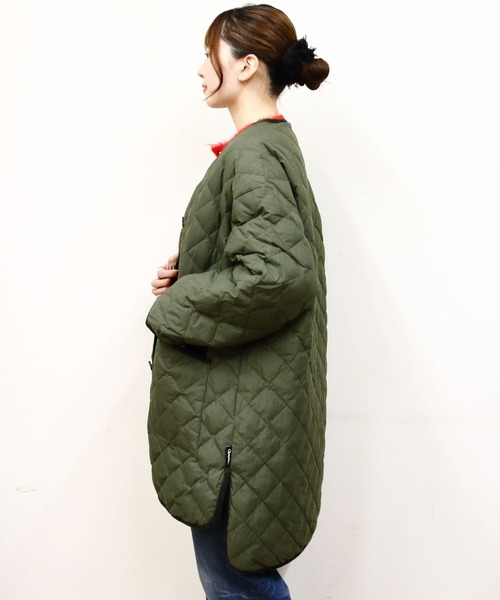 セール】Gymphlex/ジムフレックス キルトダウンカラーレスコート QUILT