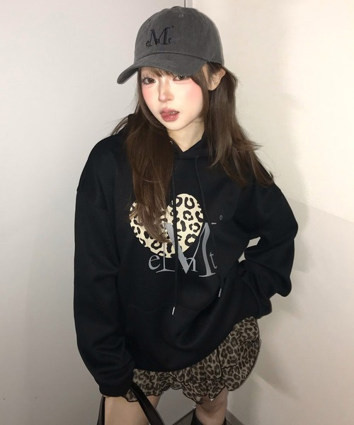 A'GEM/9 × .kom 『MUCENT/ムセント』 SIERRA LEOPARD HEART HOODIE