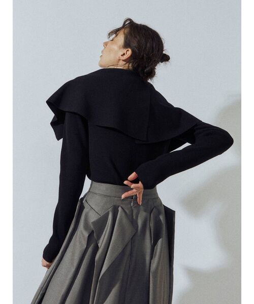 UN3D.（アンスリード）の「ケープカラーニットトップ（ニット/セーター