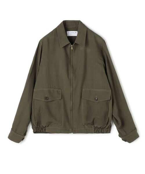 セール】シルク ジップアップブルゾン（ブルゾン）｜TOMORROWLAND