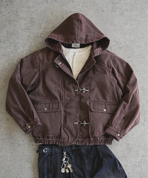 ヴィンテージライク ヘビーウェイト ファイヤーマン ジップパーカー