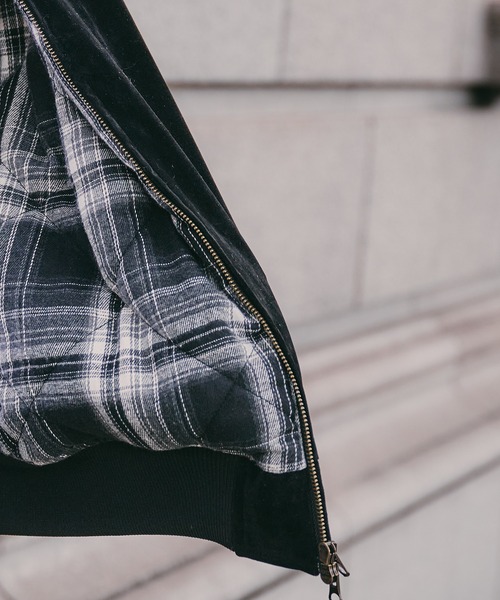 synthetic suede zip blouson / シンセティックスエードジップブルゾン