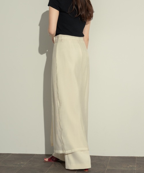 NEUNA（ヌナ）の「レイヤードシアーラップスカート（スカート）」 - WEAR