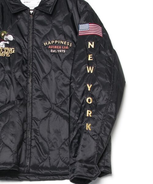 AVIREX × PEANUTS》QUILTING JACKET 'FLYING ACE' / キルトジャケット