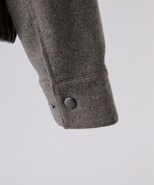 CLEL（クレイル）の「【CLEL】Wool Blend Herringbone Tweed Fireman