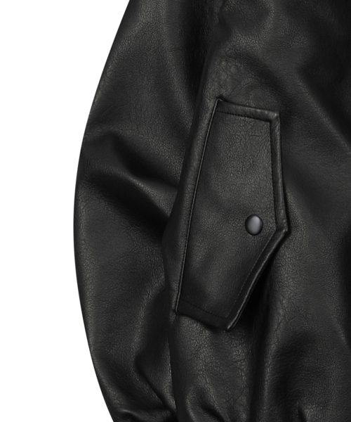 グロウヴィンテージウォッシングレザージャケット (ユニセックス