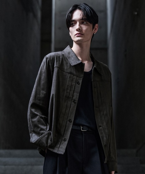 CLEL（クレイル）の「【CLEL】Double Tech Fade Trucker Design Shirt