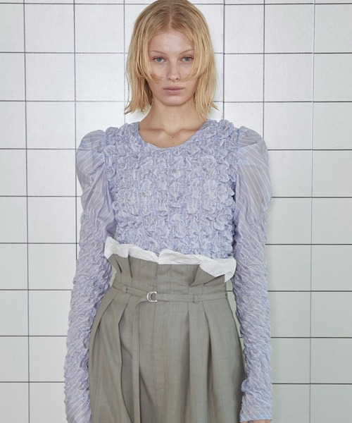 MAISON SPECIAL（メゾンスペシャル）の「Shirring Puff Sleeve Tops