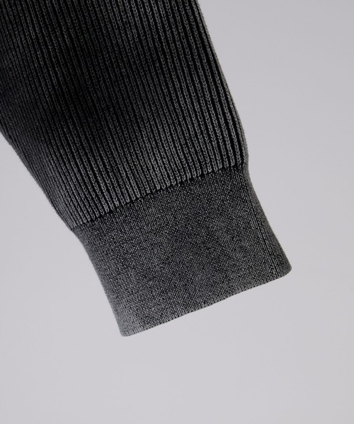 CLEL】Basic/Spray Rib Knit Shirt Cardigan / ベーシック/スプレー畦
