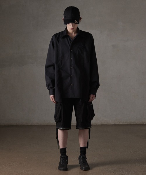 GRANCY】Damage Docking DesignShirt / ダメージ ドッキング デザイン