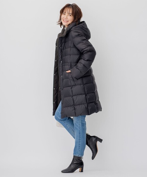 洗える】シレータフタ ロング ダウンコート（ダウンジャケット/コート