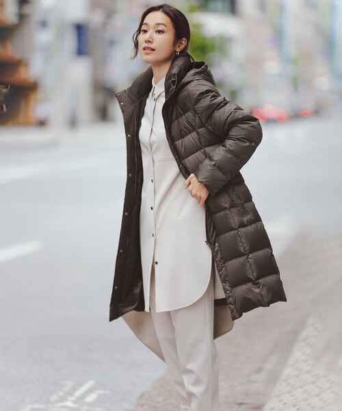 洗える】シレータフタ ロング ダウンコート（ダウンジャケット/コート