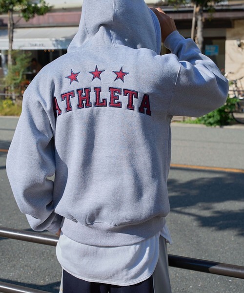 セール】［ athleta ］裏起毛スウェットジップアップフーディ