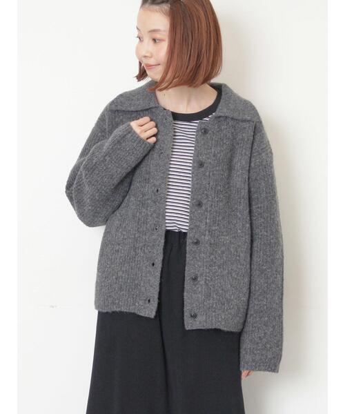セール】襟付ニットカーディガン（カーディガン/ボレロ）｜Samansa