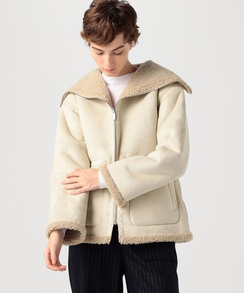 MACPHEE（マカフィー）の「エコムートン リバーシブルショートコート