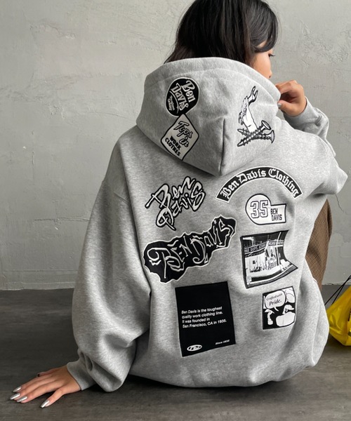 WEB限定】[BEN DAVIS/ベンデイビス] マルチワッペン バックプリント