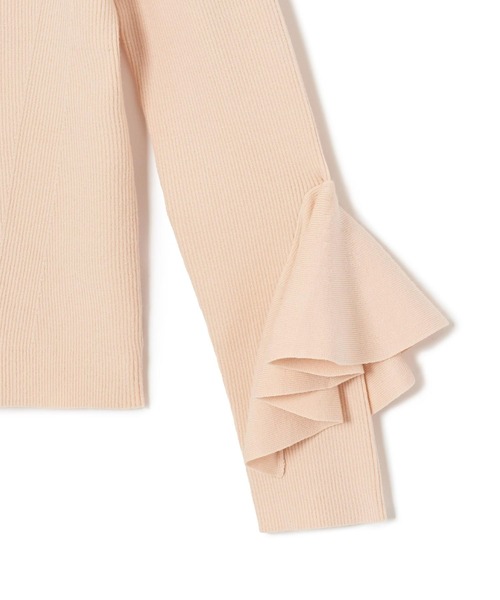 ANAYI（アナイ）の「ラッフルスリーブリブニットプルオーバー（ニット