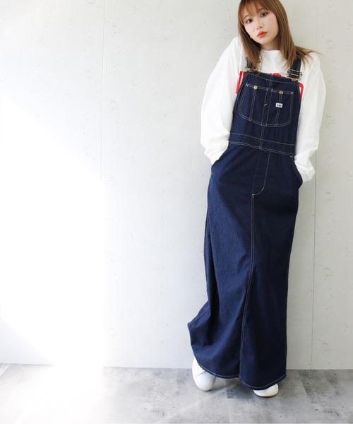 Lee（リー）の「Lee/リー デニムオーバーオールスカート（ジャンパー