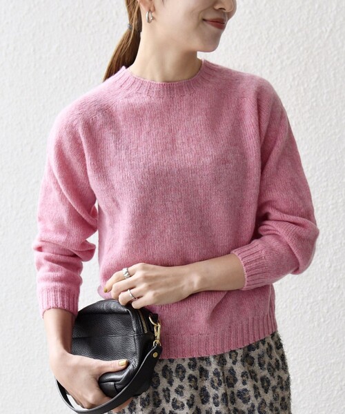 SHIPS any別注】Harley of Scotland:〈手洗い可能〉シェットランド